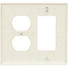 LEGRAND Pass & Seymour TP826I Combination Wallplate 2 Gangs Ivory