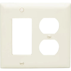 LEGRAND Pass & Seymour TP826I Combination Wallplate 2 Gangs Ivory