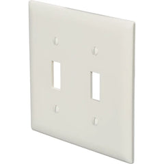 LEGRAND Pass & Seymour TP2LA Wall Plate 0.07 Inch Thickness Nylon 6 Light Almond (2 Toggle)