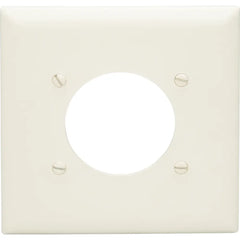LEGRAND Pass & Seymour TP703I Power Outlet Receptacle Openings, 2-Gang, Ivory
