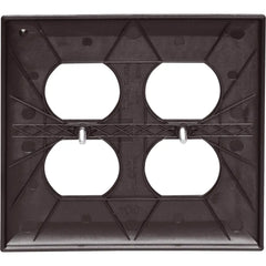 LEGRAND Pass & Seymour TP82 2G Receptacle Wallplate Standard Brown