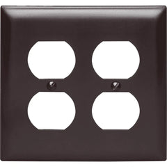 LEGRAND Pass & Seymour TP82 2G Receptacle Wallplate Standard Brown