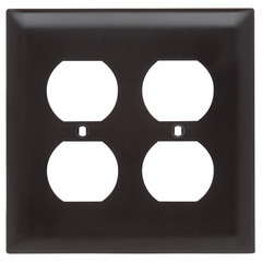 LEGRAND Pass & Seymour TP82 2G Receptacle Wallplate Standard Brown
