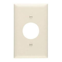 LEGRAND Pass & Seymour TP7LA Nylon Standard Size 1-Gang Wallplate 1-Single Receptacle Light Almond
