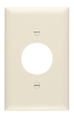 LEGRAND Pass & Seymour TP7LA Nylon Standard Size 1-Gang Wallplate 1-Single Receptacle Light Almond