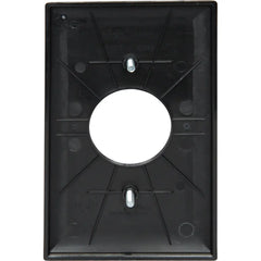 LEGRAND Pass & Seymour TP7BK Single-Gang Nylon Wall Plate, Single Receptacle Opening, Black