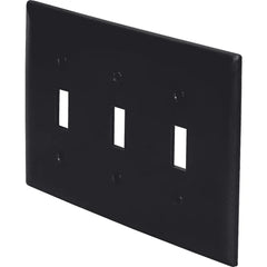 LEGRAND Pass & Seymour TP3BK Wallplate Standard 3 Gang Toggle Switch Wallplate TP3-BK