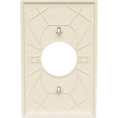 LEGRAND Pass & Seymour TP7I Nylon Wall Plate 1 Gang Single Receptacle Ivory