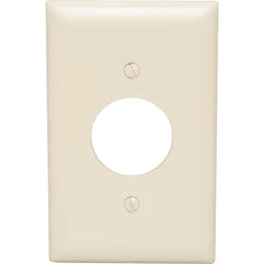 LEGRAND Pass & Seymour TP7I Nylon Wall Plate 1 Gang Single Receptacle Ivory