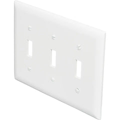 LEGRAND Pass & Seymour TP3W 3-Gang Toggle Switch Wall Plate White