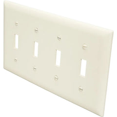 LEGRAND Pass & Seymour TP4I Wallplate 4 Gang Toggle Switch Ivory