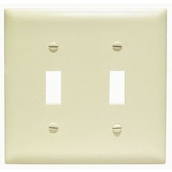 LEGRAND Pass & Seymour TP2I Toggle Switch Wallplate Standard Size 2-Gang Nylon