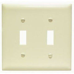 LEGRAND Pass & Seymour TP2I Toggle Switch Wallplate Standard Size 2-Gang Nylon