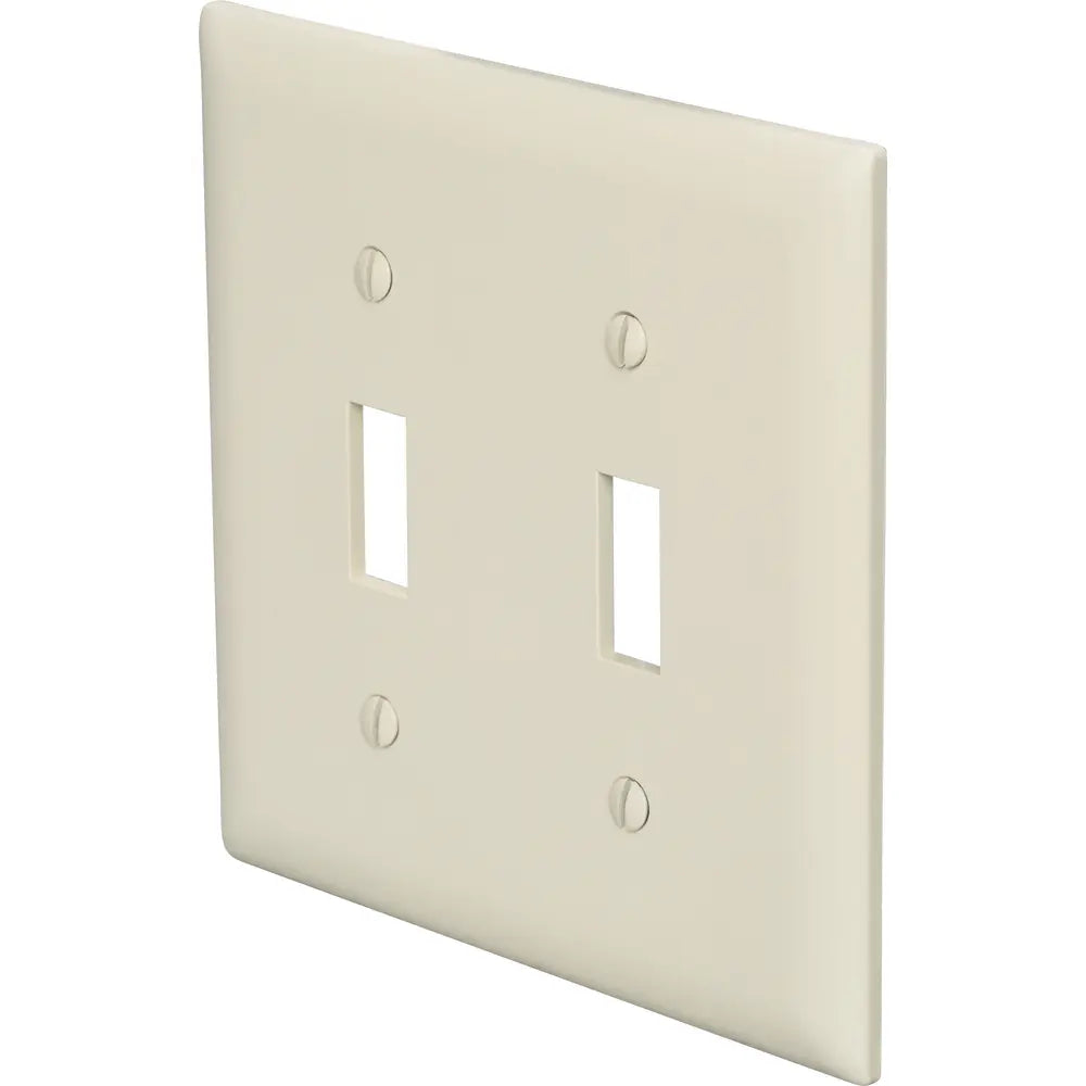 LEGRAND Pass & Seymour TP2I Toggle Switch Wallplate Standard Size 2-Gang Nylon