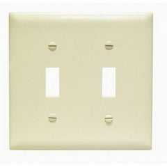 LEGRAND Pass & Seymour TP2I Toggle Switch Wallplate Standard Size 2-Gang Nylon