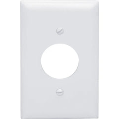 LEGRAND Pass & Seymour TP7GRY Single-Gang Nylon Wall Plate, Single Receptacle Opening, Gray