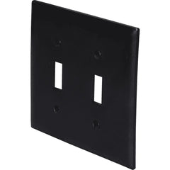 LEGRAND Pass & Seymour TP2BK 2-Gang TradeMaster Nylon Toggle Switch Wall Plate Black