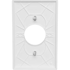LEGRAND Pass & Seymour TP7W 1-Gang Single Receptacle Wall Plate, White