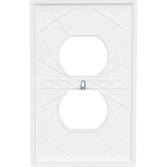 LEGRAND Pass & Seymour TP8W Duplex Receptacle Wall Plate 1-Gang Standard - White