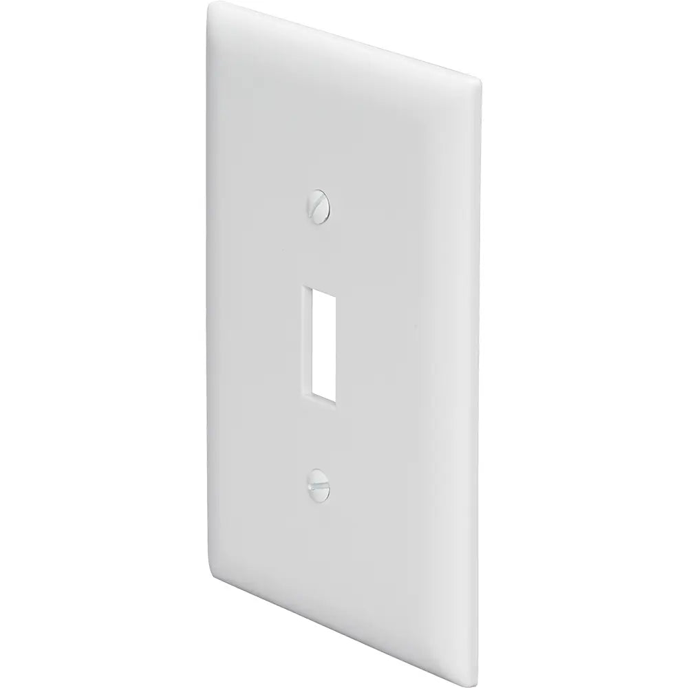 LEGRAND Pass & Seymour TPJ1W Single-Gang TradeMaster Nylon Toggle Switch Wall Plate, Jumbo, White