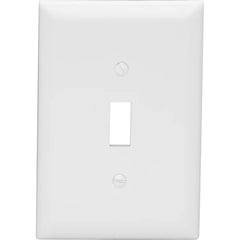 LEGRAND Pass & Seymour TPJ1W Single-Gang TradeMaster Nylon Toggle Switch Wall Plate, Jumbo, White