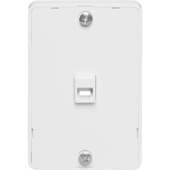 LEGRAND Pass & Seymour WMTE14W Modular Wall Mount Telephone Jack for Hanging Phone White