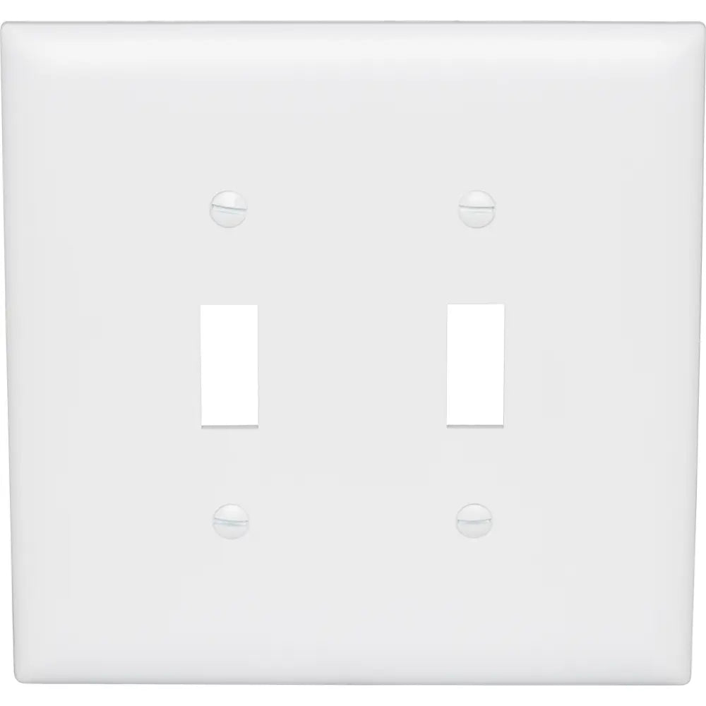 LEGRAND Pass & Seymour TPJ2W 2-Gang TradeMaster Nylon Toggle Switch Wall Plate Jumbo White