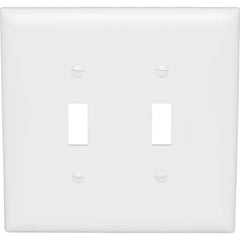LEGRAND Pass & Seymour TPJ2W 2-Gang TradeMaster Nylon Toggle Switch Wall Plate Jumbo White