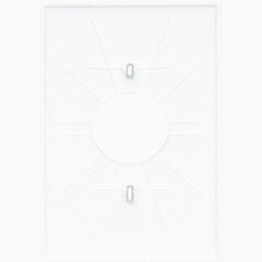 LEGRAND Pass & Seymour TPJ7W Jumbo Single-Gang Nylon Wall Plate Single Receptacle Opening White