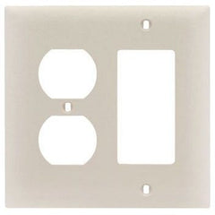 LEGRAND Pass & Seymour TP826LA Wallplate Combination 2 4.7in Light Almond