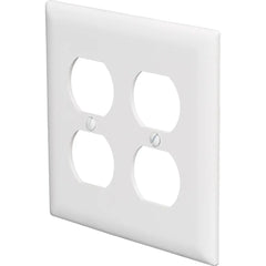 LEGRAND Pass & Seymour TP82W 2-Gang Duplex Receptacle Wall Plate, White