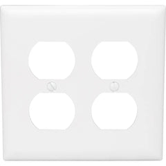 LEGRAND Pass & Seymour TP82W 2-Gang Duplex Receptacle Wall Plate, White