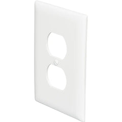LEGRAND Pass & Seymour TPJ8W Duplex Receptacle Wall Plate, Single-Gang, Jumbo, White