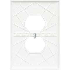 LEGRAND Pass & Seymour TPJ8W Duplex Receptacle Wall Plate, Single-Gang, Jumbo, White