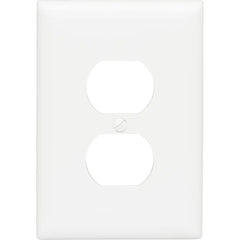 LEGRAND Pass & Seymour TPJ8W Duplex Receptacle Wall Plate, Single-Gang, Jumbo, White