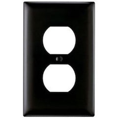 LEGRAND Pass & Seymour TP8BK 2 Gang Receptacle Plate Power Standard
