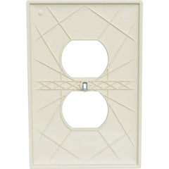 LEGRAND Pass & Seymour TPJ8I Duplex Receptacle Wall Plate, Single-Gang, Jumbo, Ivory