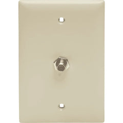 LEGRAND Pass & Seymour TPCATVI Single-Gang Pre-Configured Wall Plate with One F-Type Coupler, Ivory