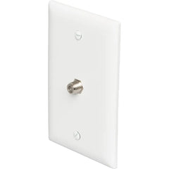 LEGRAND Pass & Seymour TPCATVW Single-Gang Pre-Configured Wall Plate with One F-Type Coupler, White