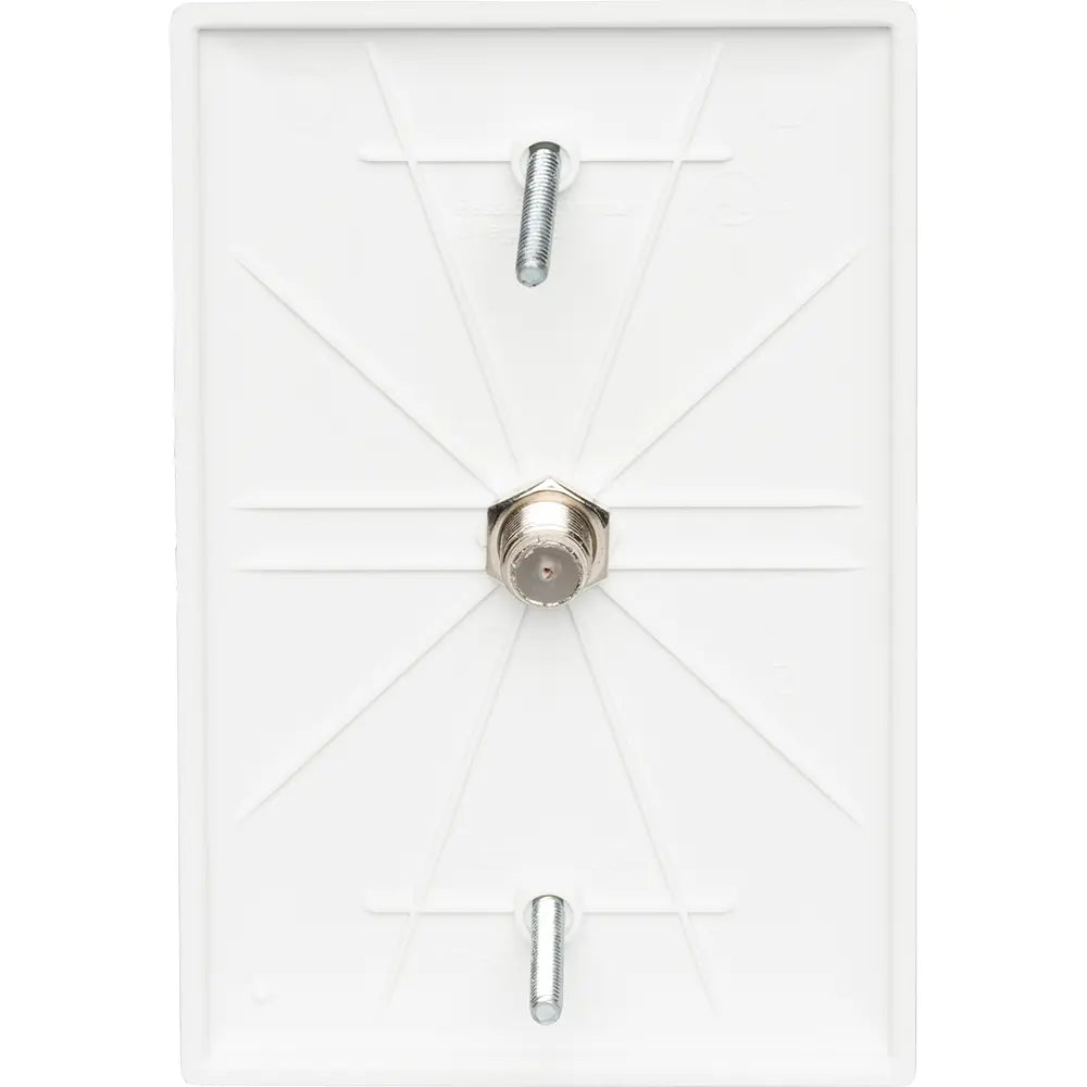 LEGRAND Pass & Seymour TPCATVW Single-Gang Pre-Configured Wall Plate with One F-Type Coupler, White