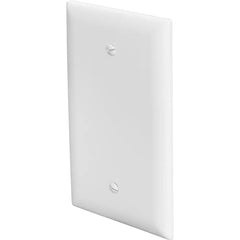 LEGRAND Pass & Seymour TPJ13W Junior Jumbo Single-Gang Nylon Wall Plate, Blank, Box Mounted, White
