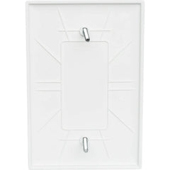 LEGRAND Pass & Seymour TPJ13W Junior Jumbo Single-Gang Nylon Wall Plate, Blank, Box Mounted, White