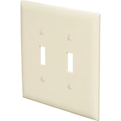 LEGRAND Pass & Seymour TPJ2I 2-Gang TradeMaster Nylon Toggle Switch Wall Plate Jumbo Ivory