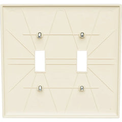 LEGRAND Pass & Seymour TPJ2I 2-Gang TradeMaster Nylon Toggle Switch Wall Plate Jumbo Ivory