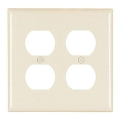 LEGRAND Pass & Seymour TP82LA 0.07 Inch Thick Nylon 6 Material, Light Almond, (2) Duplex