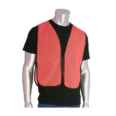PROTECTIVE INDUSTRIAL PRODUCTS Protective Industrial Products 300-0800-OR Non-ANSI Mesh Safety Vest, Orange, Hook & Loop Closure, OSFM