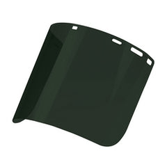 PROTECTIVE INDUSTRIAL PRODUCTS Protective Industrial Products 251-01-7315 Green IR Shade 5.0 Molded Polycarbonate Visor Cylindrical Univ Fit .078x8x15