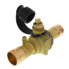 WHITE-RODGERS White Rodgers 806759 Ball Valve, 1-1/8 ODF w/ Schrader Valve Refrigeration Shut-Off
