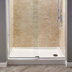 AMERICAN STANDARD American Standard 2946.STR.011 Studio 60x32 Single Threshold Shower Base with Right-hand Outlet Arctic