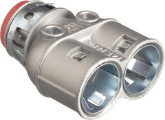 ARLINGTON Arlington 3838AST Duplex Zinc Die-Cast Connector 3/8 Knockout
